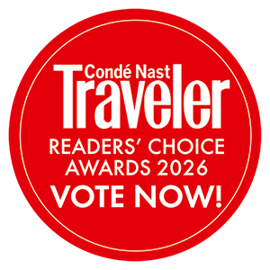 Conde Nast Traveler Readers' Choice Awards 2026 badge - Vote Now
