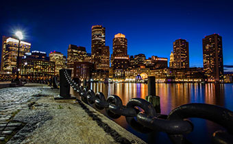 charles river at night