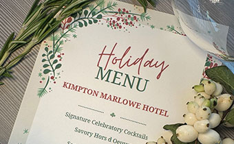 holiday party menu