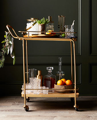 Holiday Bar Cart